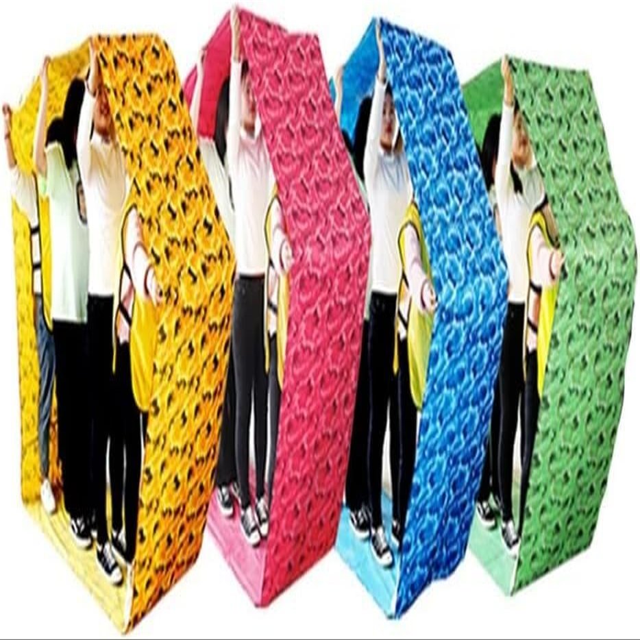 4 PCS Teamwork Games Playing Run Mat Outdoor Event Team Building Game(Adult-8M)