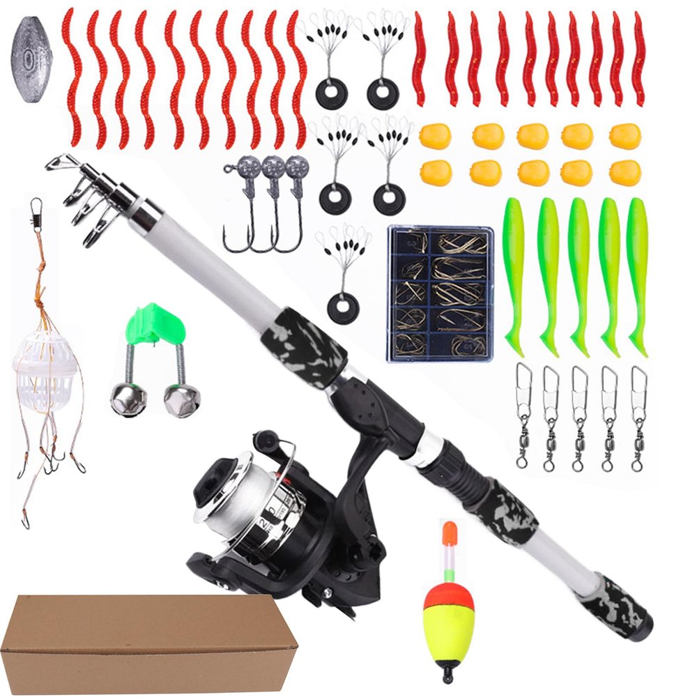 Children's Fishing Set, Fishing Accessories for Beginners, Children's Fishing Accessories, for Girls, Outdoor, Summer, Camping, Park, Garden, Family, Freshwater, Saltwater Lake