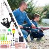 Children's Fishing Set, Fishing Accessories for Beginners, Children's Fishing Accessories, for Girls, Outdoor, Summer, Camping, Park, Garden, Family, Freshwater, Saltwater Lake view 3