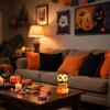 Dashboard Figurines - Pumpkin Owl Solar-Powered Dancing Figure, Spooky Shaking Motion, Vibrant Movement | Festive Seasonal Ornament Solar Dancing Toy for Spooky Fun Display Car, Home, Desk, Offices view 4