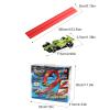 Toy Car Track Set, Exciting Racing Fun, 33x30x11cm, Suction Cup Car Track, Portable Racing Playset, Portable and Roll Up Design, for Toddler Boys and Girls in Bedrooms, Yards, Balconies, Or Travel view 2