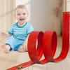 Toy Car Track Set, Exciting Racing Fun, 33x30x11cm, Suction Cup Car Track, Portable Racing Playset, Portable and Roll Up Design, for Toddler Boys and Girls in Bedrooms, Yards, Balconies, Or Travel view 4