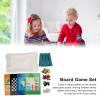 8 in 1 Board Game Set, Educational Chess Draughts Table for Kids 3+, Portable Family Table Game view 2
