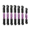 NMNRC Alum Blod Turnbuckles Toe Camber Links Kit Compatible with 1/10 Slash 2WD/Stampede 2WD/Rustler 2WD/Bandit 2WD Series Upgrades Part Purple view 1