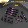 NMNRC Alum Blod Turnbuckles Toe Camber Links Kit Compatible with 1/10 Slash 2WD/Stampede 2WD/Rustler 2WD/Bandit 2WD Series Upgrades Part Purple view 3