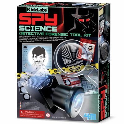 4M KidzLabs Detective Forensic Tool Kit (1 Pc.) - Perfect STEM Learning, Mystery Play & More