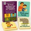 68 First Phrases and Sentences for Toddlers  Recyclable, Durable, Waterproof & Double-Sided Visual Flashcards for Early Learning, Speech & Language Development view 1