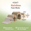 KIDKII Rainbow Play Set 7-Piece Foam Climbing & Motor Skill Play Kit, Indoor Activity Play System Set with Climbable Shapes for Toddlers, Cream/Beige view 3