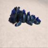 3D Printed Articulated Dragon Figurines 5 Pieces in one Pack, Blue and Bronze, Fantasy Miniature Collectibles, Poseable Action Figures, view 2