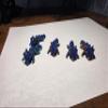 3D Printed Articulated Dragon Figurines 5 Pieces in one Pack, Blue and Bronze, Fantasy Miniature Collectibles, Poseable Action Figures, view 3