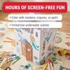 Anderson's Exclusive Underwater Castle, Personalized Cardboard Playhouse, Custom Name, Color-in Activity for Kids Ages 3+, Princess Party, Classroom Craft, from Santa, Easy Assembly view 4