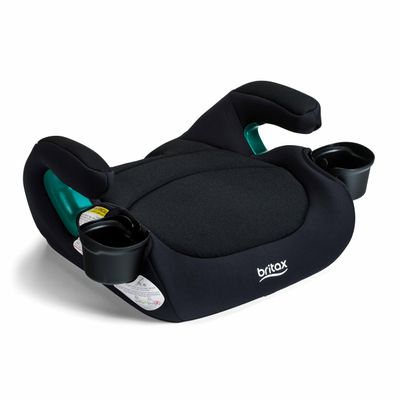 Britax UpNGo Backless Booster Car Seat, Lightweight and Portable Travel Booster with Slim Design and PosturePlus, Accommodates Kids up to 120 Lbs and 63  Raven Black