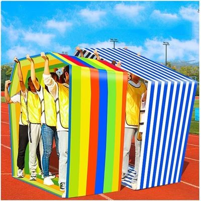 2 PCS Teamwork Games Playing Run Mat Teamwork Outdoor Play Group Learning Activity(Kids-6M)
