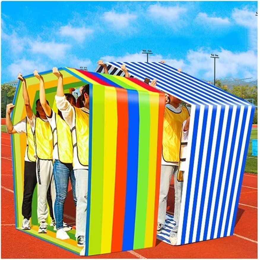 2 PCS Teamwork Games Playing Run Mat Teamwork Outdoor Play Group Learning Activity(Kids-6M)