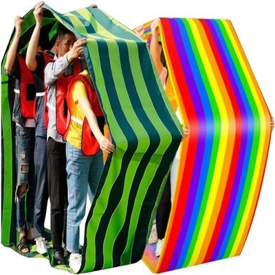 2 PCS Teamwork Games Playing Run Mat Outdoor Carnival Event Team Building Game(Kids-6M)