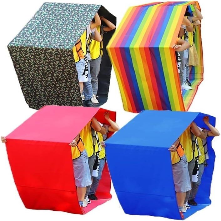 4PCS Adult Kids Teamwork sports game Run Mat Team Building Outdoor Games(Kids-4M)