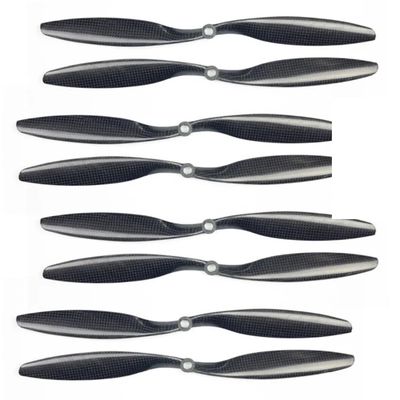 1 Pack 4 Pairs 1245 3K Carbon Fiber Propellers CW CCW 12x4.5 CF Propellers for Motor Model Aircraft Spare Parts 12 Inch Replacement parts
