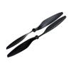 1 pair of plastic 1045 CW + CCW propellers 10 * 4.5 for RC 4-axis 6-axis multi-axis racing aircraft accessories black Replacement parts view 1