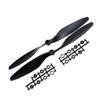 1 pair of plastic 1045 CW + CCW propellers 10 * 4.5 for RC 4-axis 6-axis multi-axis racing aircraft accessories black Replacement parts view 3