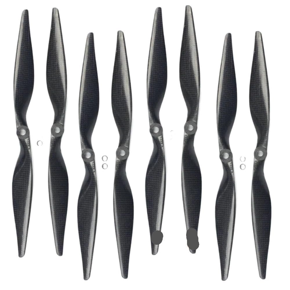 1 Pack of 4 Pairs 13x6.5 3K Carbon Fiber Propellers CW CCW 1365 CF Propellers 13 Inch for RC Quadcopter Hexacopter Replacement parts