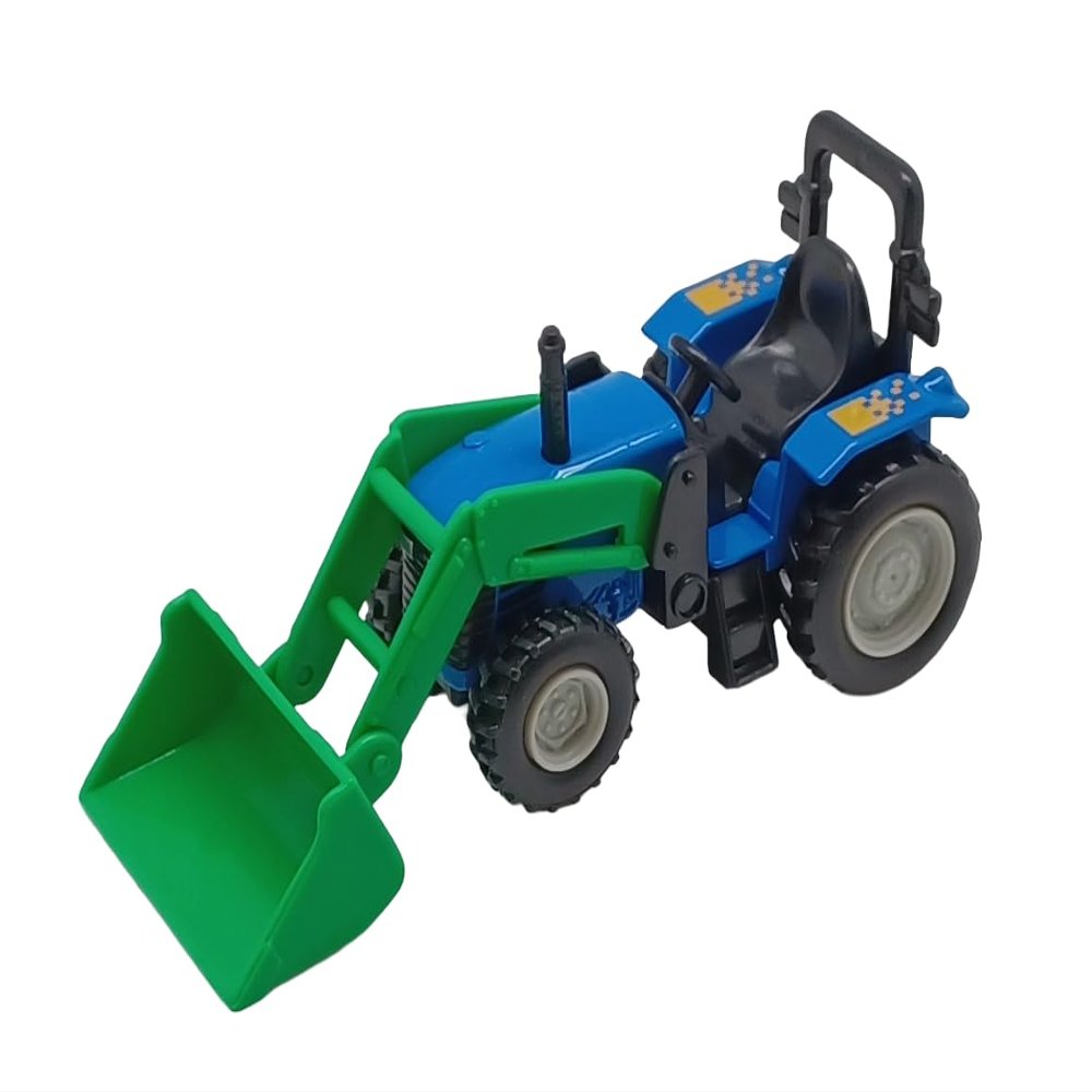 6.5" Scoop Tractor Pullback No Product Box 2175(A) (Blue)