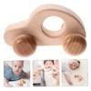 ULDIGI Wooden Push Car for Boy Girl Smooth Sanded Grasping Car Educational Hand Grip Training Classic Plaything for Imaginative Learning and Wrist Strengthening view 3