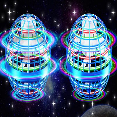 Vantexi Flying Orb Ball Toy,2026 Upgraded Parachute LED,Magic Hand Controlled Mini Gravity Ball,Cosmic Globe Boomerang,Cool Christmas Birthday Gift for 6 7 8 9 10+ Year Old Boys Girls-Blue & Blue