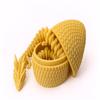 3D Printed Articulating Dragon with Egg Affordable (Yellow) view 1