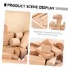 BRIGHTFUFU Educational Wooden Building Blocks for Beech Wood Cognitive Box Safe Non-Toxic Montessori Early Learning Puzzle for Development view 2