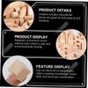 BRIGHTFUFU Educational Wooden Building Blocks for Beech Wood Cognitive Box Safe Non-Toxic Montessori Early Learning Puzzle for Development view 3