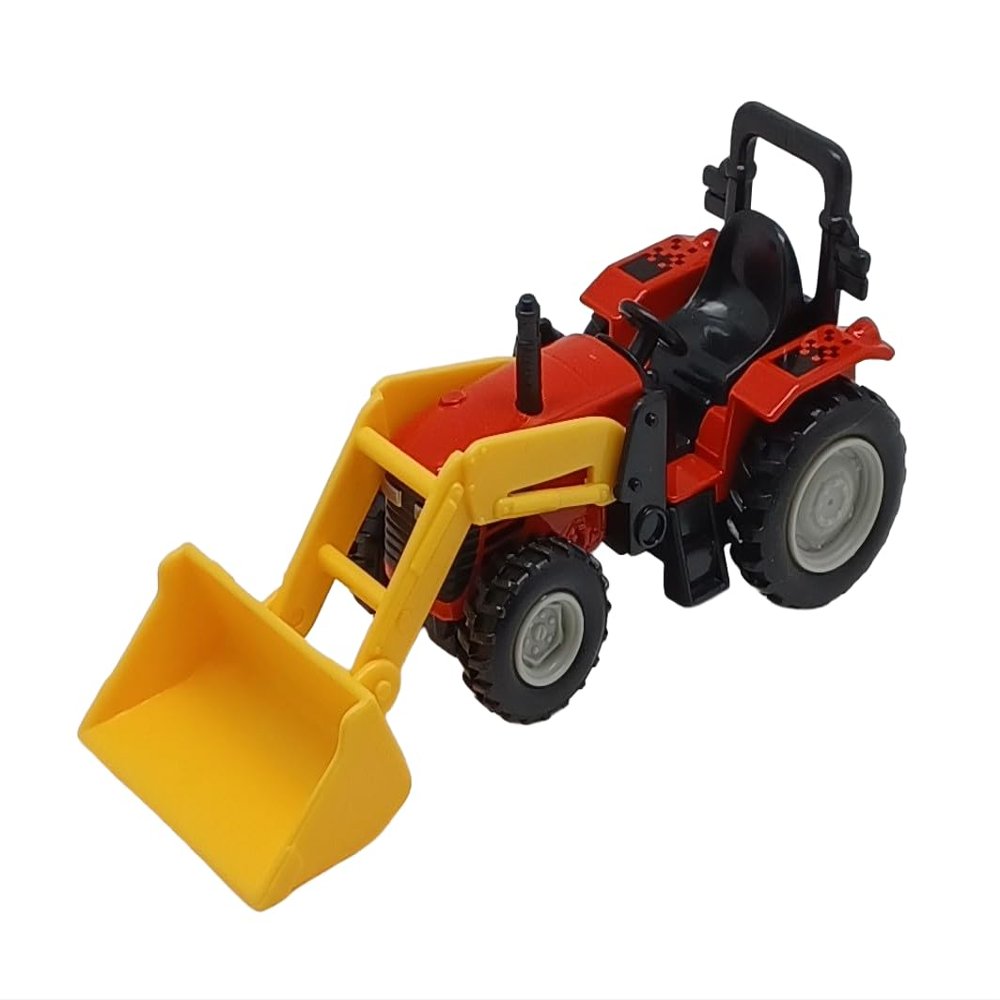 6.5" Scoop Tractor Pullback No Product Box 2175(A) (Red)