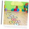 BCOATH Game Floor Decal for Gross Motor Activity Indoor Play Mat Bright Decorative Sticker for Playroom and Bedroom Fun Interactive Hopping view 4
