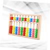 BCOATH Wooden Arithmetic Abacus Educational Tool Lightweight Calculating for Early Math Learning Preschool Students view 2