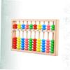 BCOATH Wooden Arithmetic Abacus Educational Tool Lightweight Calculating for Early Math Learning Preschool Students view 3