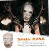 BCOATH Halloween Cosplay Skull Mask Prop Plastic Scary Skeleton Face Decoration for Costume Parties and Masquerade Events Breathable and Realistic Design view 3