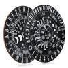 HAKIDZEL 2pcs Wooden Divination Boards with Clear Carving Pattern Pendulum Board Decoration for Meditation and Fortune-Telling Lightweight Energy Ornaments for Counselors and view 1