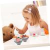 BCOATH 2Pcs Realistic Fake Food Model for Play Kitchen and Display Lifelike Beef Rice and King Salmon Sushi for Pretend Play and Home Decoration view 4