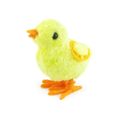 KONTONTY 6pcs Plush Wind-up Chicken Double Layer Wings Jumping Cartoon Windup for Boys and Birthday Party Favors Random Color Random Color