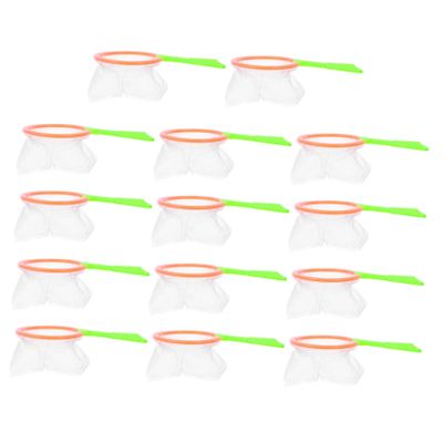 FELTECHELECTR 14Pcs Catching Nets Lightweight Portable Fish Collecting Nets for Outdoor Activity Secure Compartment Design Random Colors for Boys Random Color
