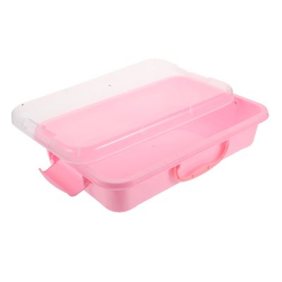 BCOATH Sandbox Tray with Hinged Lid Safe Material Multifunctional Storage Box for Creative Indoor Outdoor Play Enhances Motor Skills and Organized Sand Mold Storage