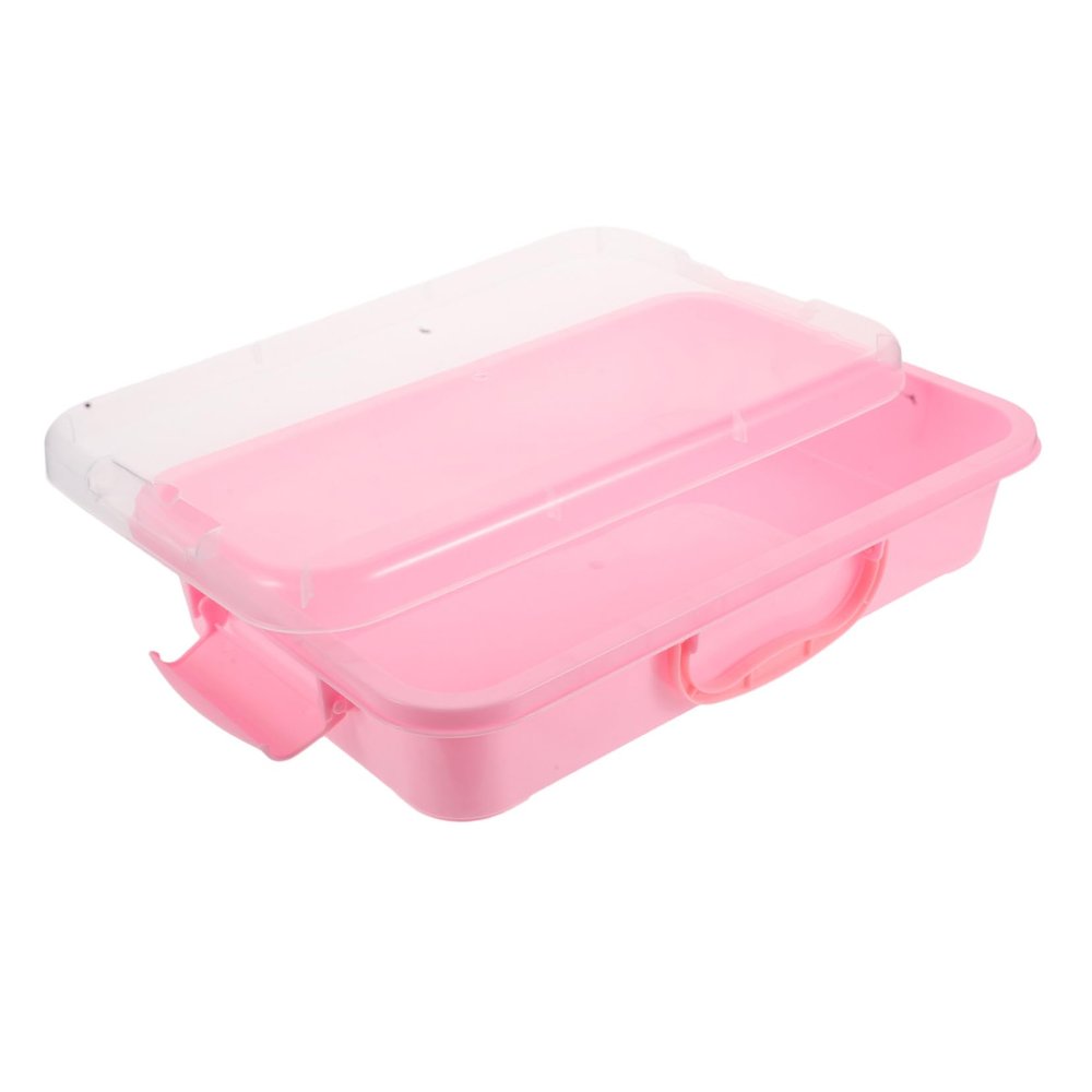 BCOATH Sandbox Tray with Hinged Lid Safe Material Multifunctional Storage Box for Creative Indoor Outdoor Play Enhances Motor Skills and Organized Sand Mold Storage