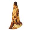 Bgiwylu Unisex Medieval Renaissance Cloak Fried Chicken Hooded Cape For Halloween Cosplay, Role Play Costume With Adjustable Tie Small view 3
