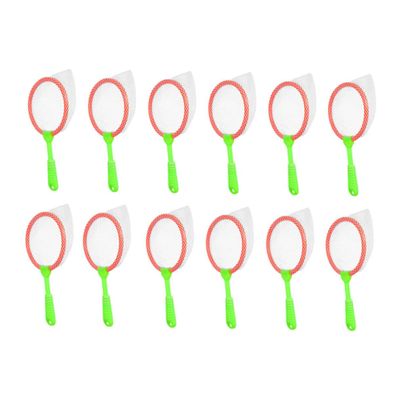 HAKIDZEL 12pcs Portable Fishing Nets for Outdoor Bug Catching Secure Pocket Design and Small Fish Catcher Gift for Boys Random Color