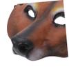 BCOATH PU Deer Face Mask Reusable Animal Mask Party Performance Prop for Halloween Masquerade Festival Costume view 3