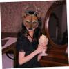 BCOATH PU Deer Face Mask Reusable Animal Mask Party Performance Prop for Halloween Masquerade Festival Costume view 4