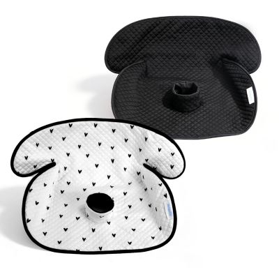 RsoTone 2 Pack Waterproof Baby Piddle Pads Carseat Potty Training Car Seat Protector, Waterproof Infant Car Seat Liner Cover to Prevent Pee, Leakproof and Washable (Black and White)