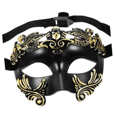 BCOATH Egypt Style Warrior Half Face Halloween Party Decorative Prop for Men Lightweight Cosplay Accessory with Lifelike Design for Festive Role Play and Costume Events