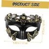 BCOATH Egypt Style Warrior Half Face Halloween Party Decorative Prop for Men Lightweight Cosplay Accessory with Lifelike Design for Festive Role Play and Costume Events view 3