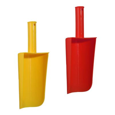 BCOATH 2pcs Sand Scoop Shovels Lightweight Plastic Short Handle Beach for Outdoor Play and Sandcastle Building Random Color