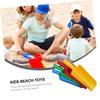 BCOATH 2pcs Sand Scoop Shovels Lightweight Plastic Short Handle Beach for Outdoor Play and Sandcastle Building Random Color view 3